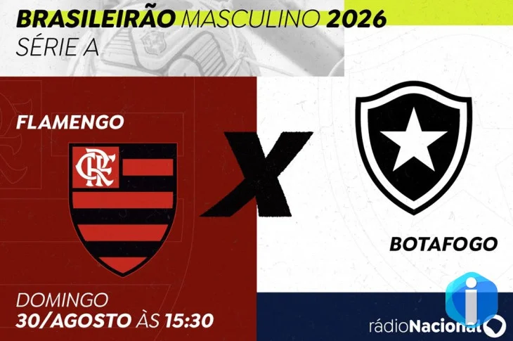 Neste domingo, Rádio Nacional transmite clássico Flamengo x Botafogo