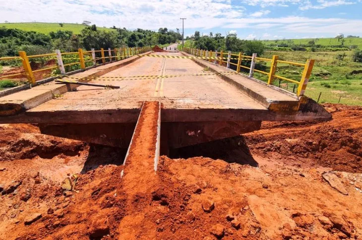 Obras de recuperação continuam na ponte da Aymoré, em Presidente Venceslau