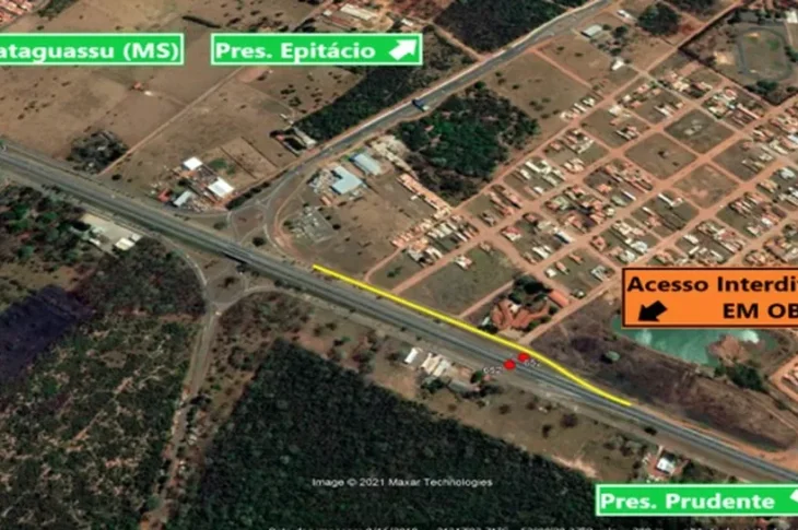Obras em dois dispositivos da Rodovia Raposo Tavares causam alterações no tráfego em Presidente Epitácio e Regente Feijó