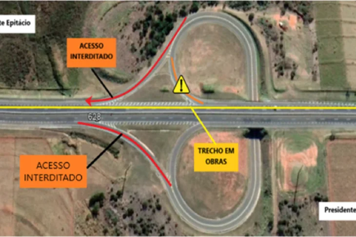 Obras em Venceslau modificam tráfego até junho