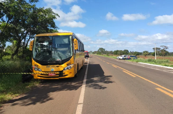 Ônibus atropela e mata venceslauense na BR-267, em Bataguassu