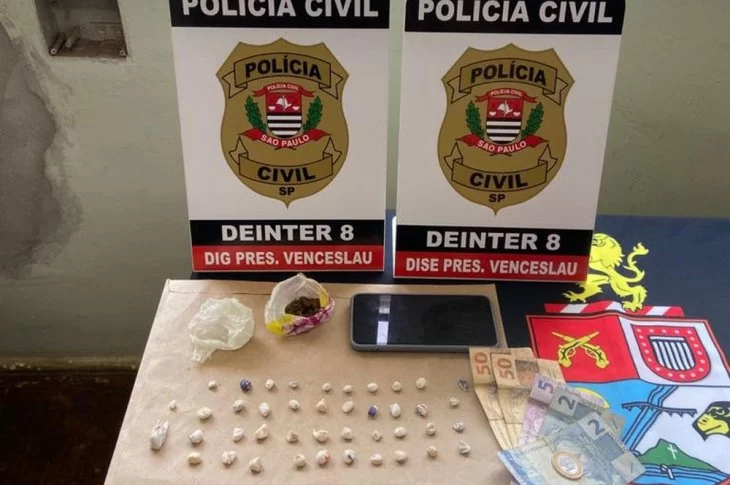Operação de combate ao tráfico de drogas e porte ilegal de arma prende cinco pessoas em Presidente Venceslau