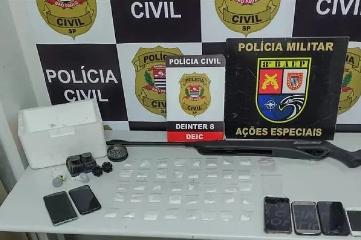 Operação policial em cidades do Oeste Paulista cumpre mandados de busca e apreende drogas