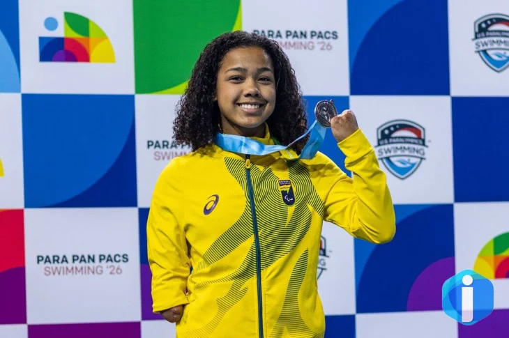Parapan-Pacífico: nadadora Alessandra quebra recorde mundial