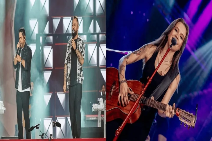 Pelo amor de Deus, tem show do Jorge e Mateus no sextou de evento, Thayná Bitencourt abre o musical da noite!