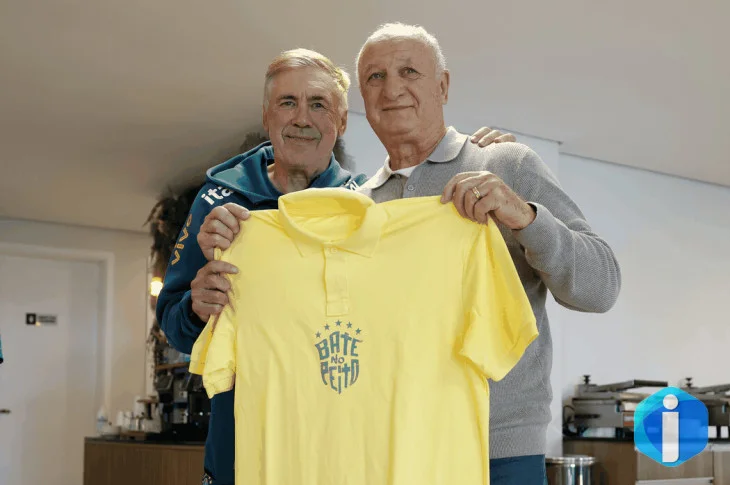Pentacampeão com a seleção, Felipão é homenageado na Granja Comary