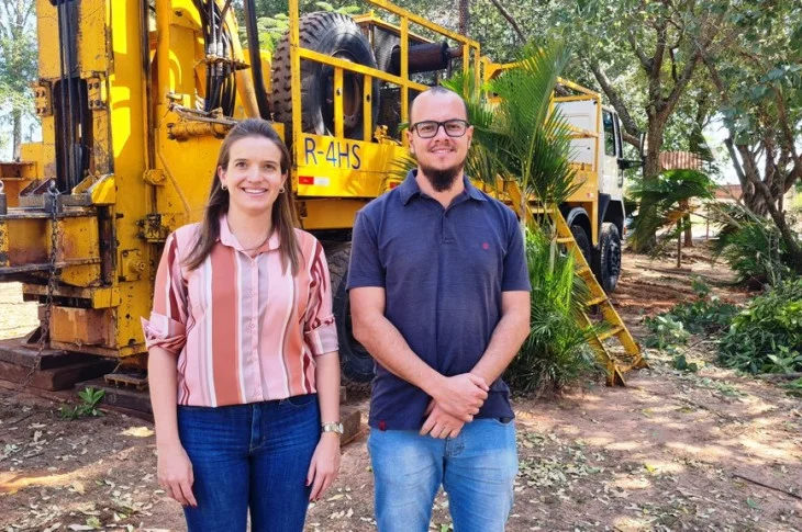 Poço para captação de água começa a ser perfurado em praça do Jardim Ipanema