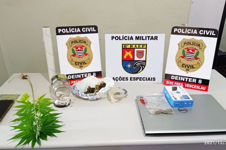 Polícia Civil prende homem por tráfico de drogas em Venceslau; outro está foragido