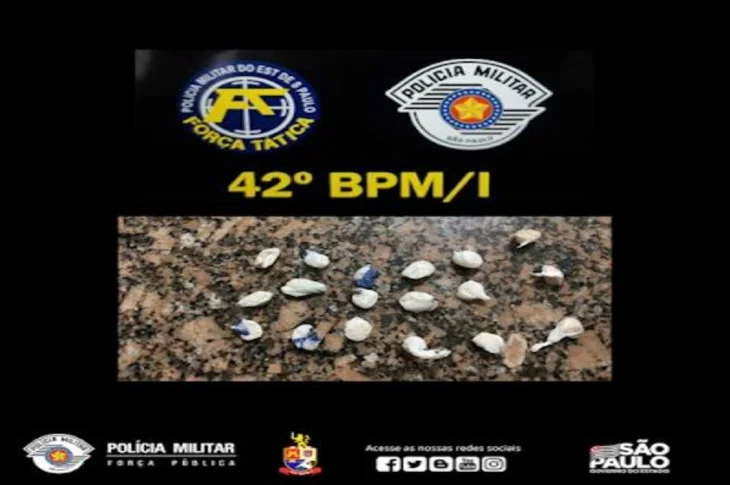 Polícia Militar apreende adolescente por tráfico de drogas em Presidente Venceslau