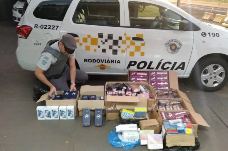 Polícia Militar apreende mais de 1,8 mil mercadorias sem nota fiscal em Presidente Epitácio