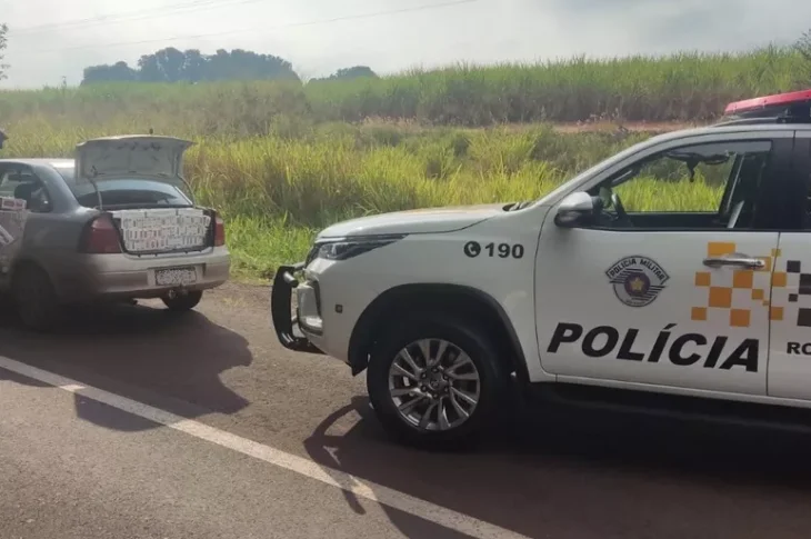 Polícia Rodoviária apreende 240 mil cigarros de origem estrangeira em Estrela do Norte