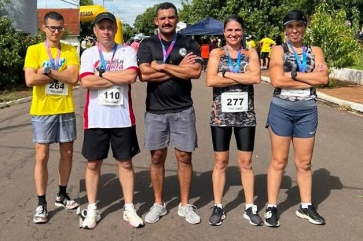 Policiais do 42º BPM/I participam da 2ª Corrida e Caminhada em Caiuá