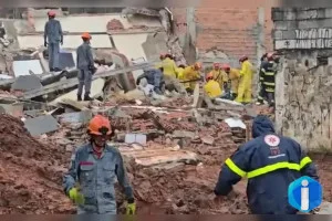 Prédio desaba em São Bernardo do Campo e deixa cinco feridos