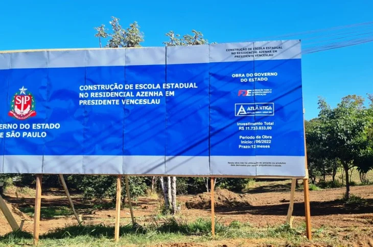 Prefeitura de Presidente Venceslau prepara terreno que receberá Escola Estadual