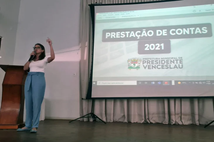 Prefeitura de Presidente Venceslau realiza prestação de contas com informações sobre a gestão em 2021