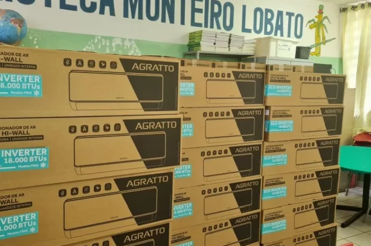 Prefeitura de Presidente Venceslau recebe 324 aparelhos de ar-condicionado para Rede Municipal de Ensino