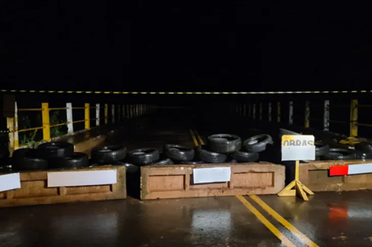 Prefeitura de Presidente Venceslau reforça obstáculos na ponte da Estrada da Aymoré e avalia rotas alternativas