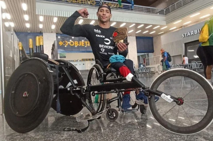 Prudentino Léo Melo é bicampeão da São Silvestre na categoria cadeirante