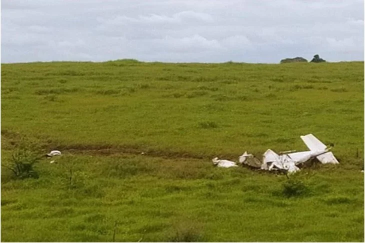 Queda de avião agrícola registra morte de piloto em Marabá Paulista
