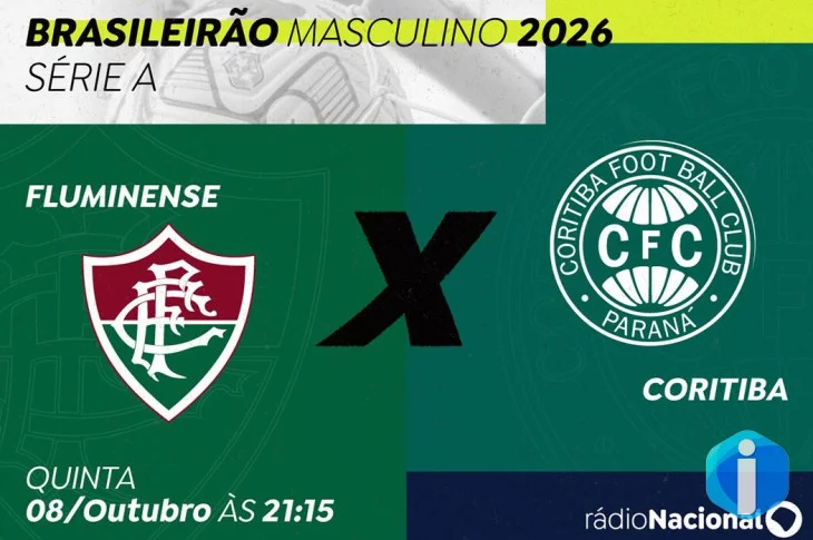 Rádio Nacional transmite Fluminense x Coritiba nesta quinta