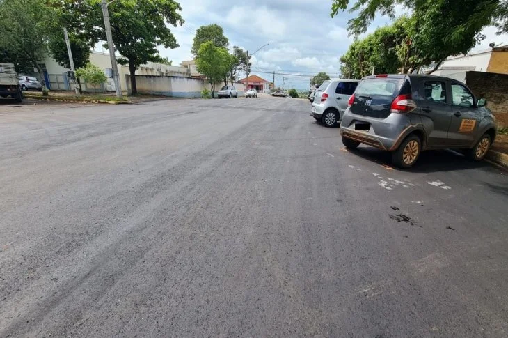 Recapeamento; Concluído trabalho em trechos de vias localizadas em Venceslau