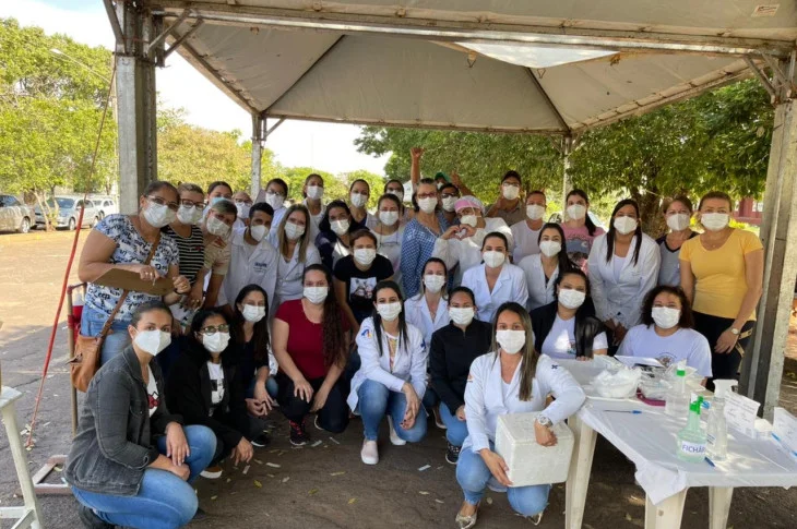 Saúde de Presidente Venceslau aplica 750 doses de vacina contra a covid-19 em apenas um dia