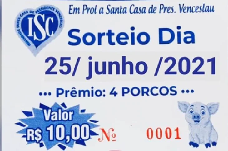 Sorteio de ação entre amigos da Santa Casa de Venceslau é adiado