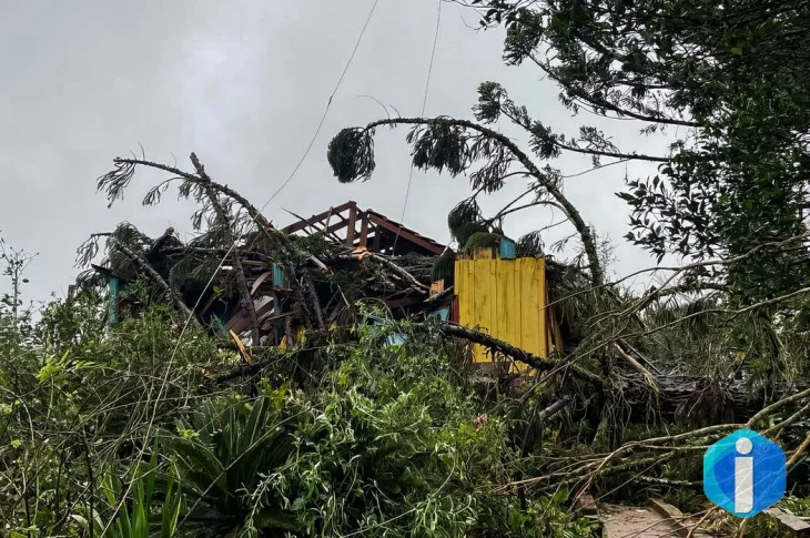 Tempestade, ventos fortes e granizo deixam Região Sul em alerta
