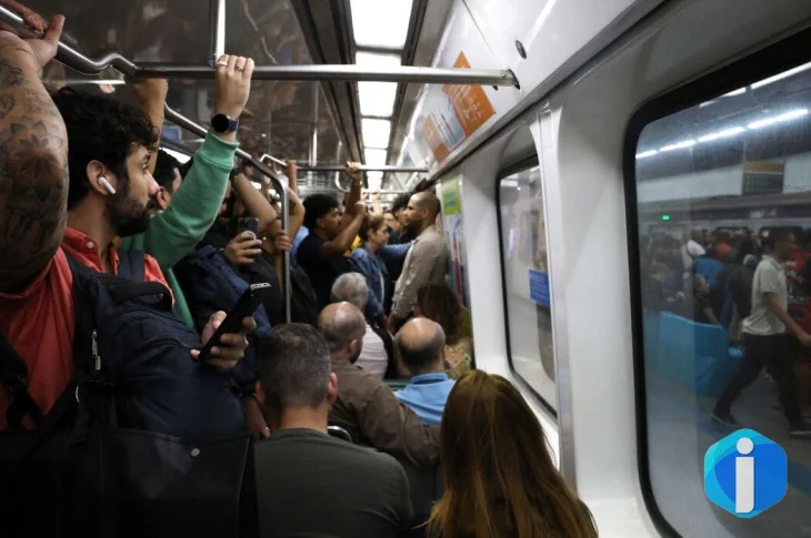 Trens e metrô adiantam horário de pico no Rio com previsão de ventania