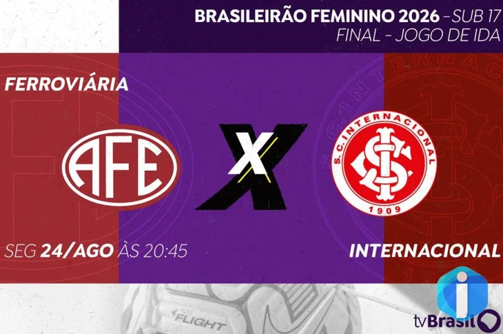 TV Brasil exibe jogo de ida da final do feminino sub-17 nesta segunda