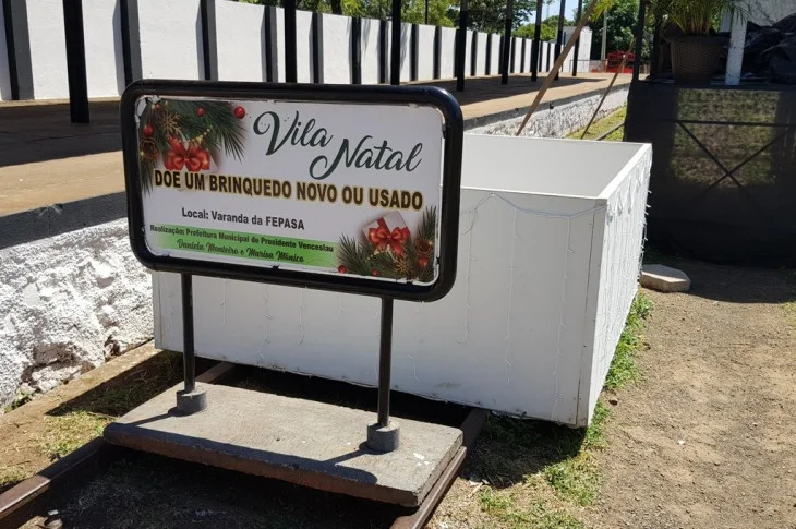 Vila Natal em Presidente Venceslau recebe doações de brinquedos para crianças em situação de vulnerabilidade